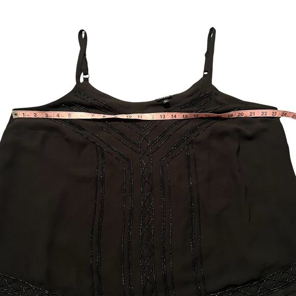Torrid Black Beaded Chiffon Top Size 1x - Picture 4 of 6